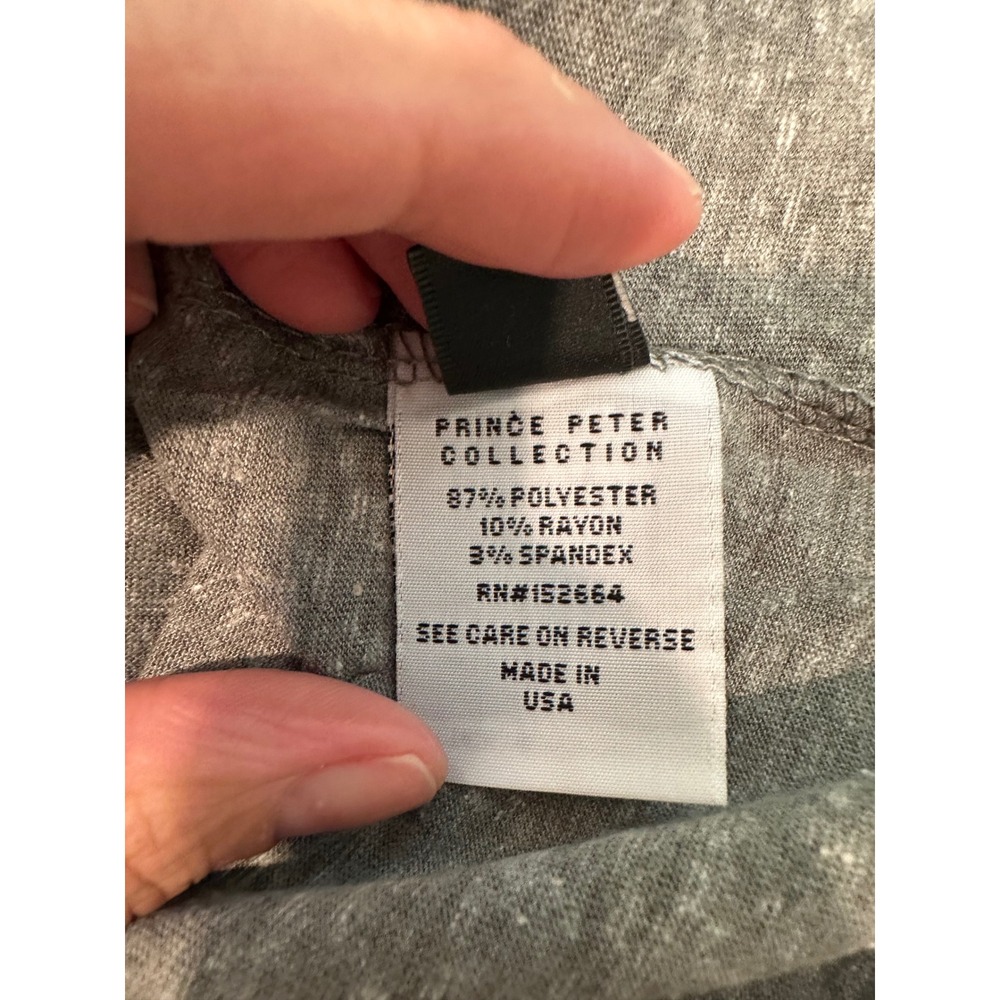 Prince Peter Sonny and Cher Distressed Crop Top Heather Grey Tee Medium NEW - Picture 5 of 6